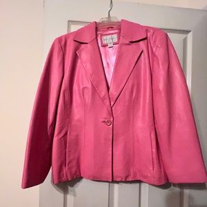 Pink Leather Jacket